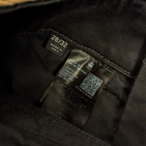 G-Star Raw black cargo jogger pants sz 28/32 - Picture 8 of 8
